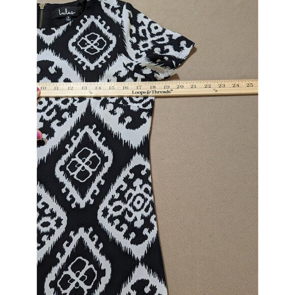 Lulus Womens Black & White Give Me A Print Shift Dress Size Small READ DESCPTION - Picture 10 of 11
